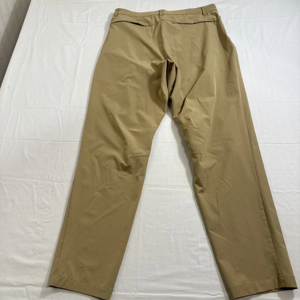 FootJoy Golf Pants TAN/BRN Performance Stretch Polyester Spandex MENS 33 X 32